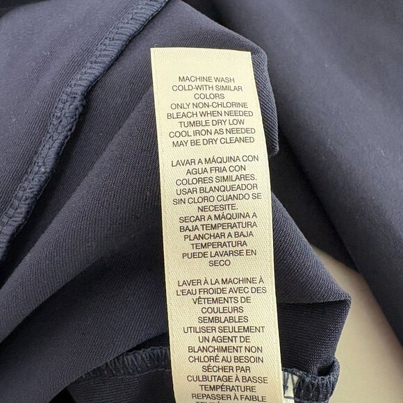 Chicos Zenergy Full Zip Hooded Jacket Size 2 US L Navy Green Geometric Print - Picture 8 of 10